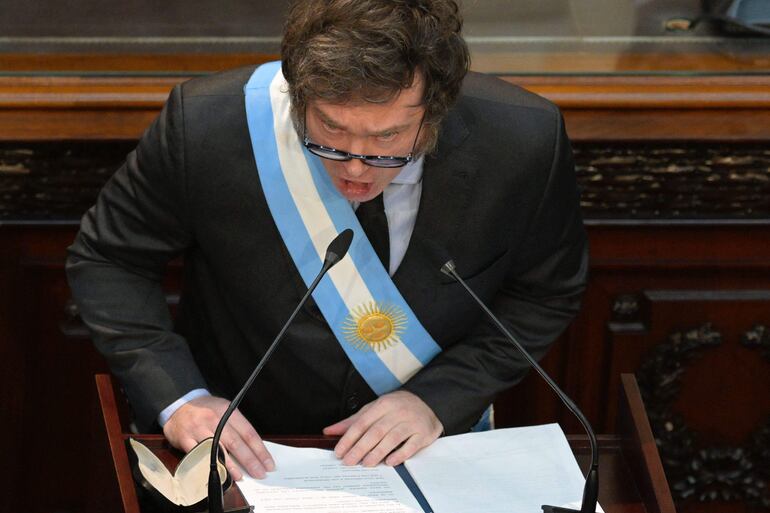 El presidente de Argentina, Javier Milei.