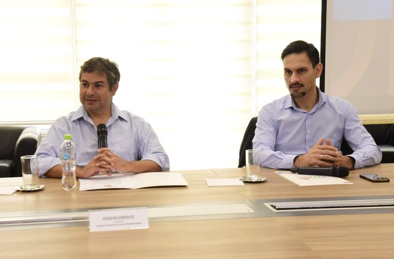 Joaquín González y Mario Goia, presidente y  director de Capasu, respectivamente.