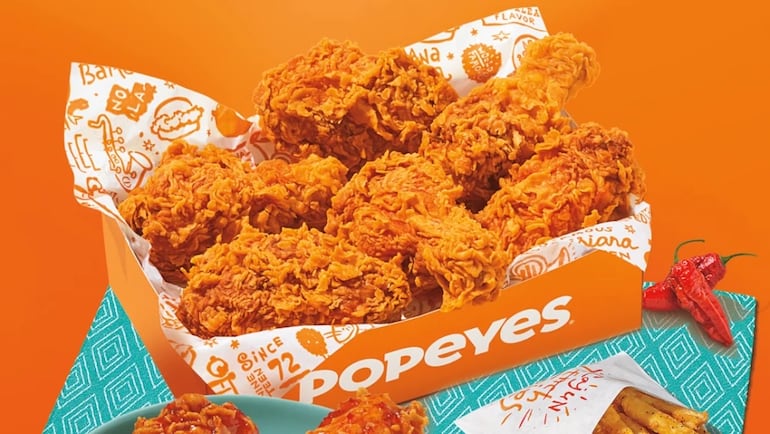 La franquicia Popeyes llega al mercado paraguayo.