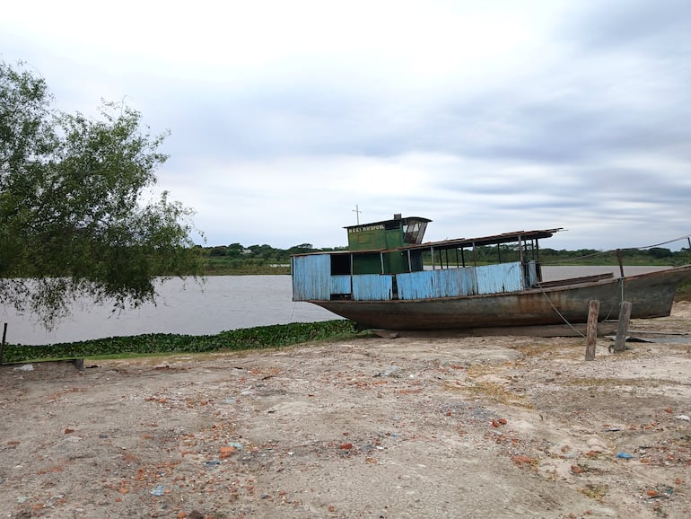 Asi se presenta el panorama del rìo en Puerto Sastre.