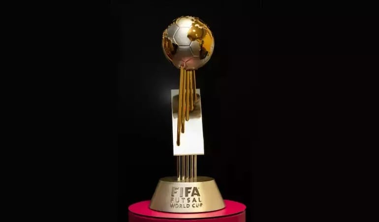 El trofeo del Mundial de Futsal FIFA.