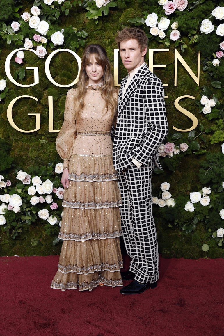 Hannah Bagshawe y Eddie Redmayne.