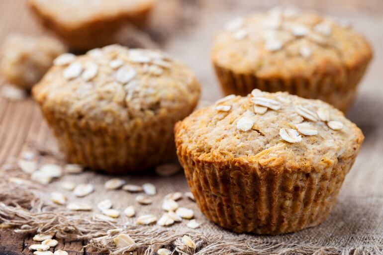 Muffins de avena.