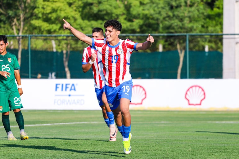 David Fernández, delantero de la selección paraguaya sub 20.