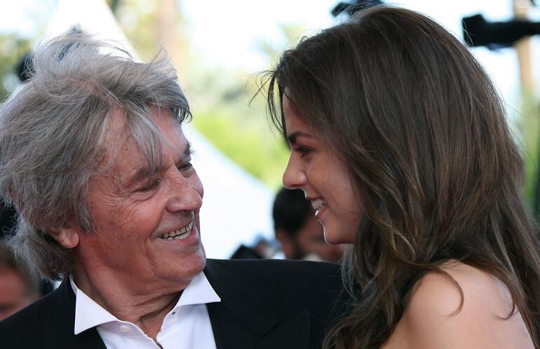 Alain Delon y su hija Anouchka en una foto del 2007.