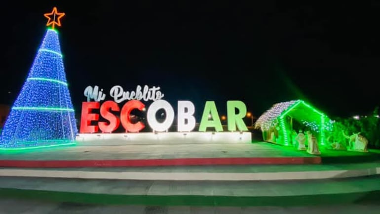 Una hermosa postal de Escobar con motivo de las fiestas de fin de año.  