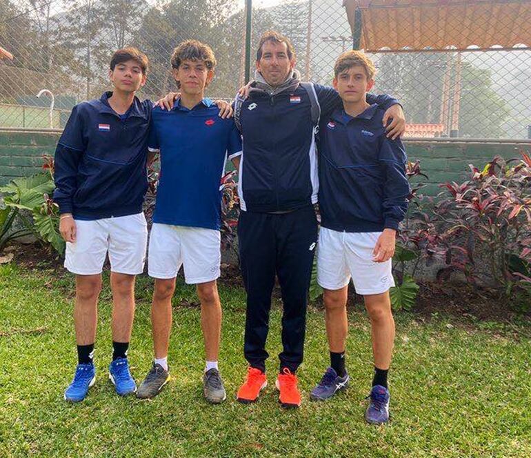 Hady Hammoud, Cayo Narváez, Paulo Carvallo y Álvaro Frutos.