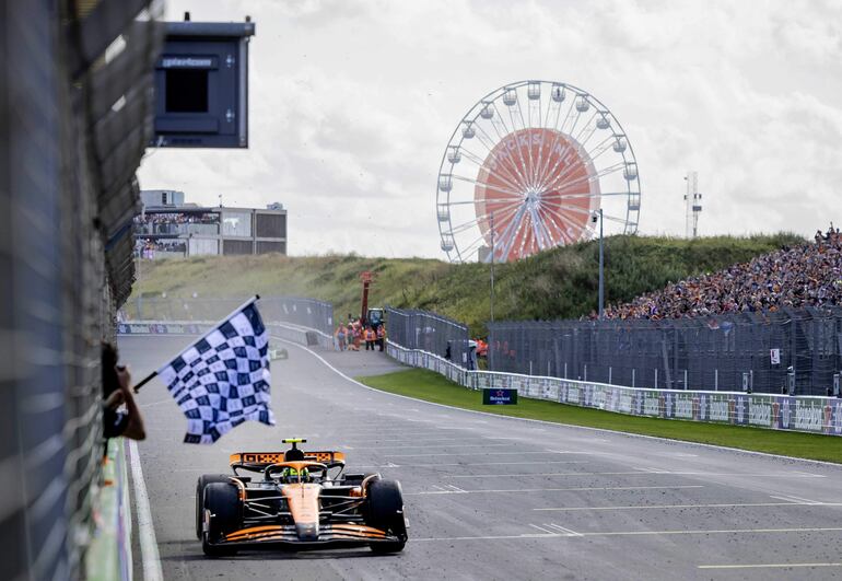 Lando Norris ganó en Países Bajos