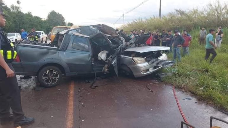 Asi quedaron los vehículos involucrados en el fatal choque sobre la ex supercarretera