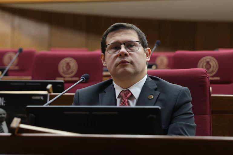 Oscar Alcides Orué, director nacional de la Dirección Nacional de Ingresos Tributario (Foto: Gent. Senado)