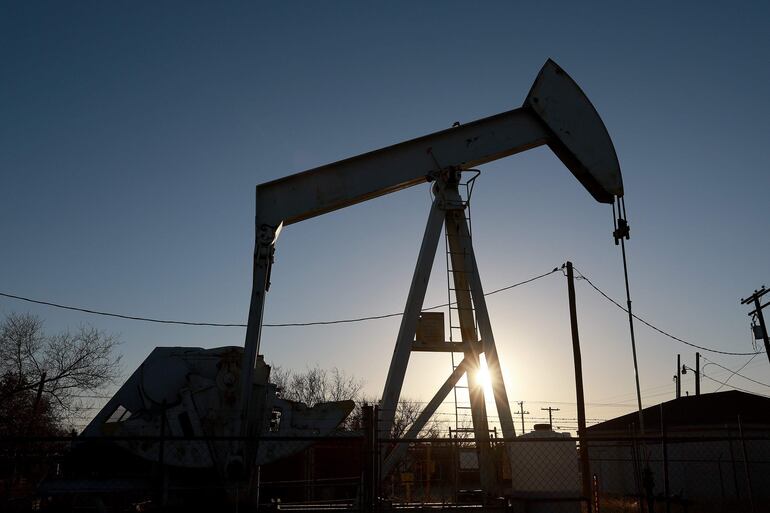 Extractor de petróleo en Odessa, Texas.