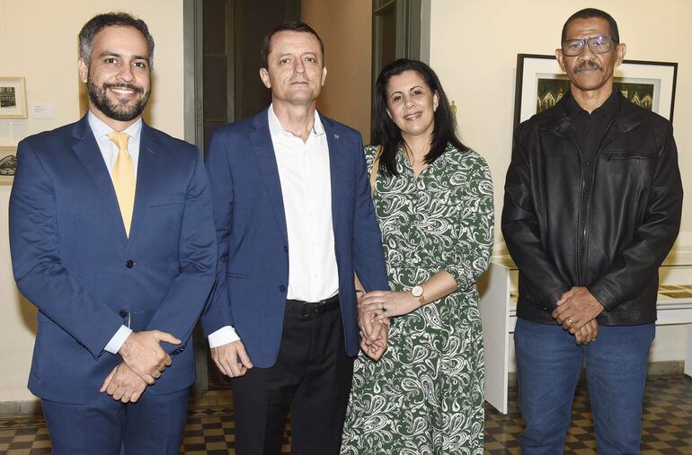 Pedro Moreira, Antonia Somensi, Andreza Somensi y Paulo Veras.