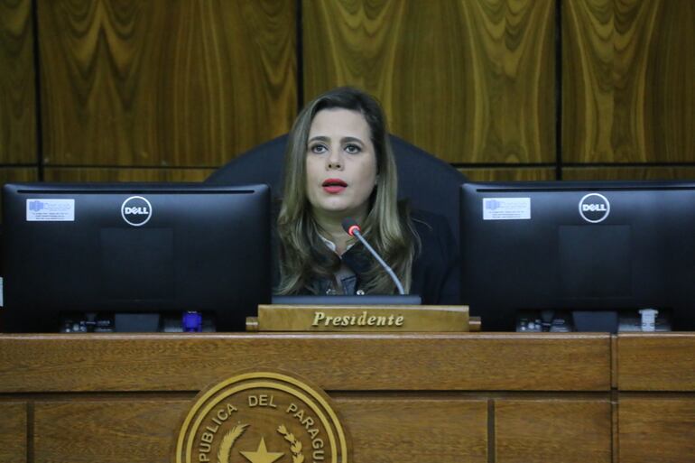 La diputada Kattya González.