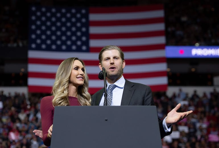 Eric y Lara Trump, en una foto de 2018.