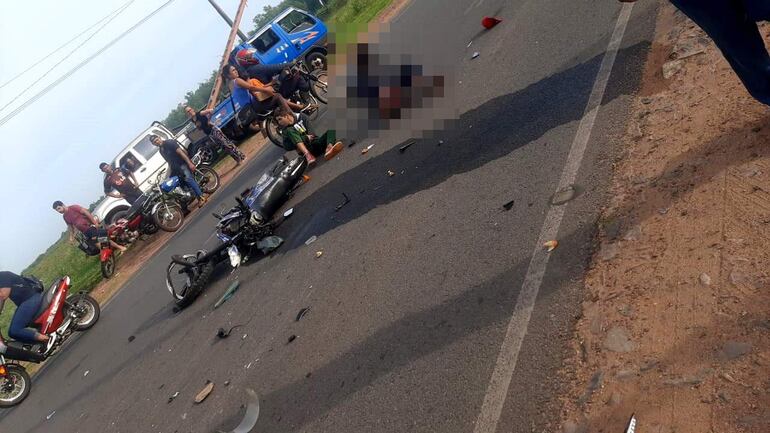 El accidente ocurrió sobre el tramo Paraguarí- Piribebuy.