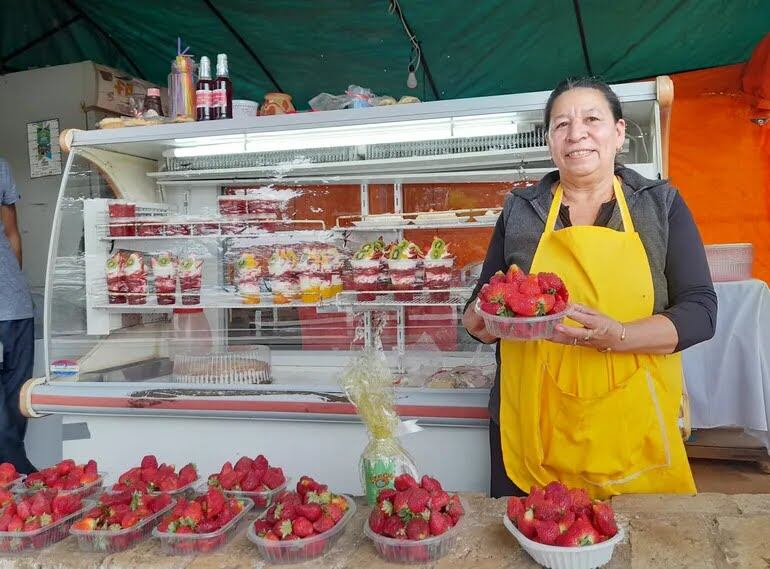 Expo frutilla en Caacupé, una opción para disfrutar con la familia en estas vacaciones de invierno