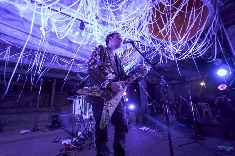 Mauri Rodas en un momento del Solo Set realizado el año pasado, en el Sitio de Memoria y Centro Cultural 1A Ycuá Bolaños.