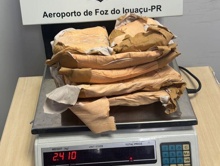 Los volúmenes de cocaína que la compatriota pretendía llevar a Europa.