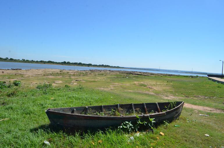 Bajante del río Paraguay.