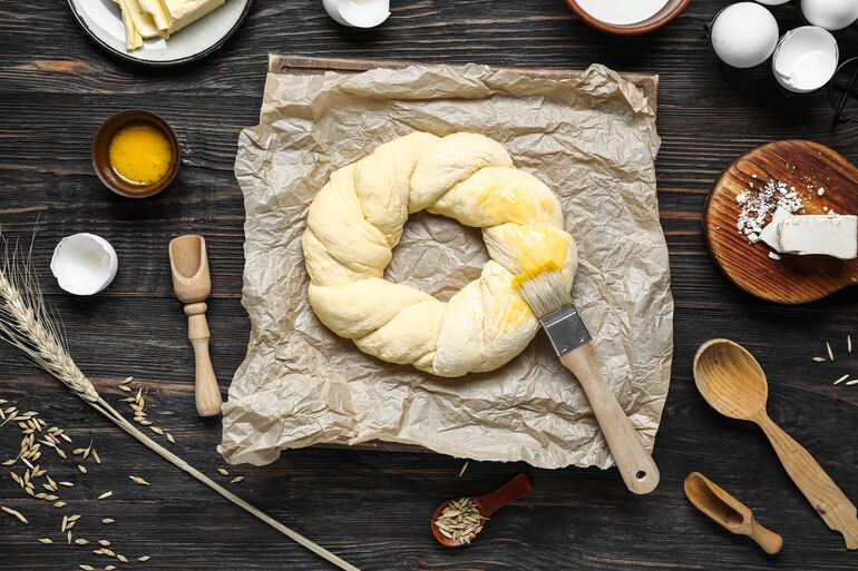 Rosca o pan de Pascua italiano.