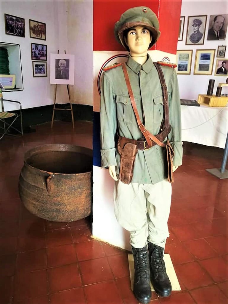 El museo de la Memoria, que fue instalada en homenaje a de los Héroes del Chaco del distrito de Yaguarón.