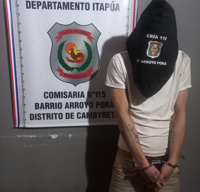 Detenido por caso de robo con varios antecedentes en Cambyretá