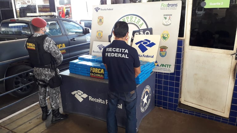 La carga de cocaína incautada en Brasil tiene un valor superior al millón de dólares.