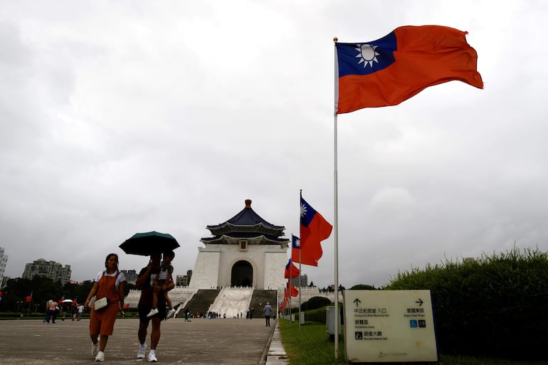 Parque de la Libertad en Taipéi, Taiwán.