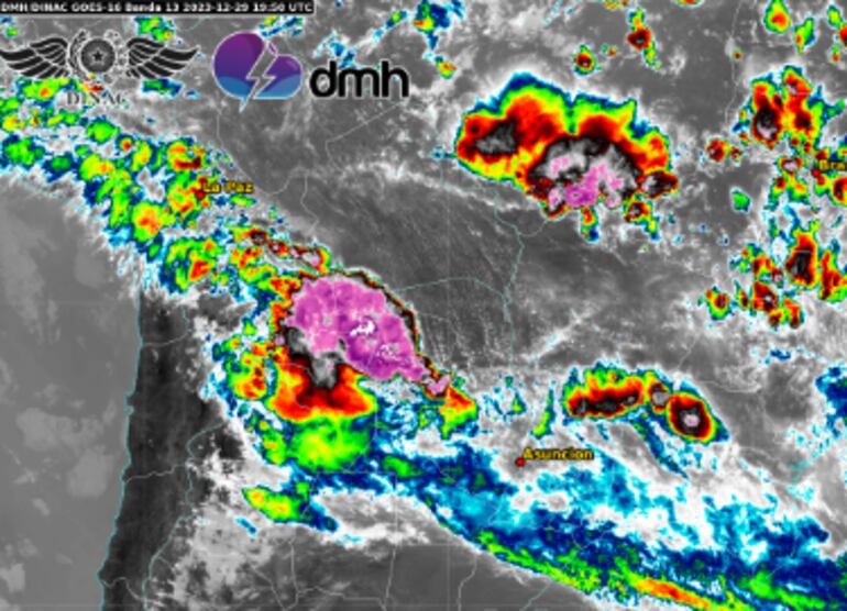 Imagen satelital de la DMH.