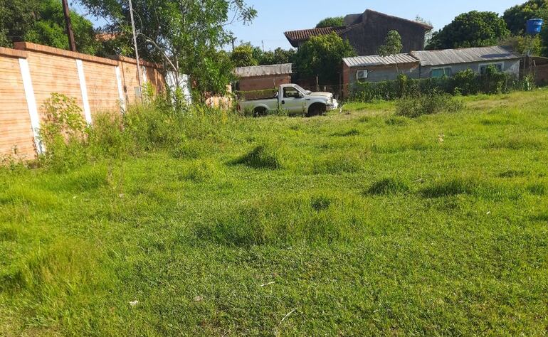 El terreno en disputa en San José de los Arroyos.