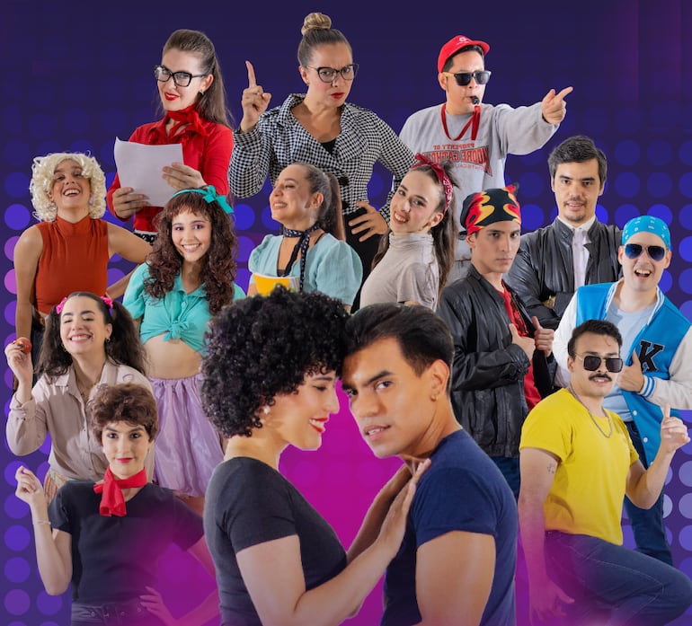 Actores, cantantes y bailarines serán parte de "Grease, el tributo", que se presentará este viernes en el Teatro Municipal.