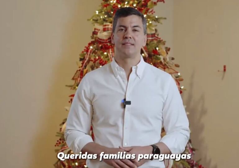 El mensaje navideño del presidente de la República, Santiago Peña.