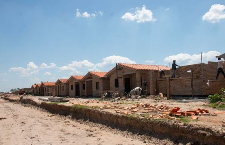 La construcción de viviendas sociales fue uno de los pilares del Gobierno para avanzar en la reactivación económica.