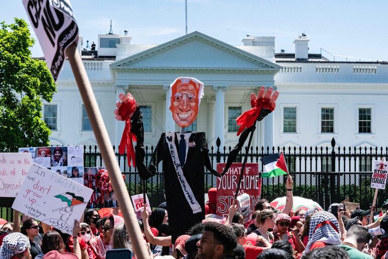 Las manifestaciones pro-Palestina.