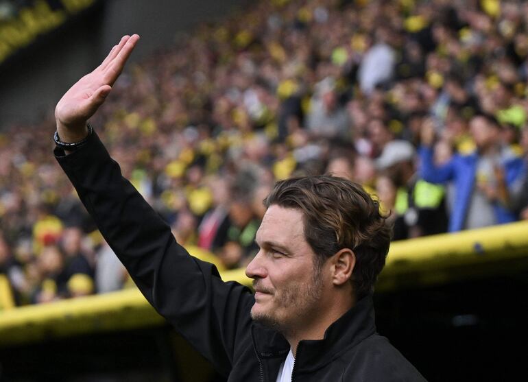 El alemán Edin Terzic, entrenador del Borussia Dortmund.