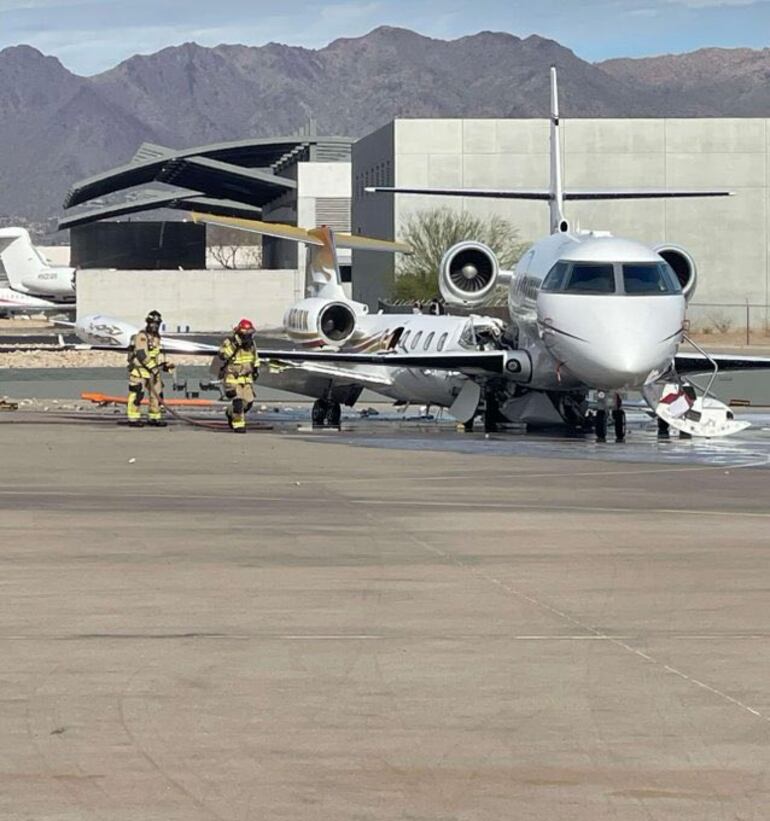 El avión está registrado a nombre de Chromed in Hollywood.