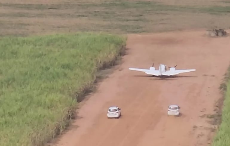 Aeronave proveniente de Paraguay que fue interceptada por aviones de caza de las FAB y en cuyo interior transportaba más de 400 kilos de cocaína.