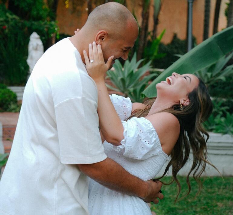 ¡Hermosa pareja! Mariano Garcete y Steffi Schouten. (Instagram/Steffi Schouten)