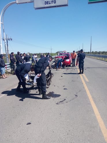 En la ciudad de Alberdi se produjo cerca del mediodía de este domingo un accidente de tránsito con derivación fatal.