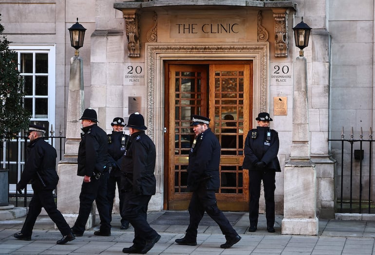 London Clinic en Londres, clínica en la que estuvo internada la princesa de Gales.