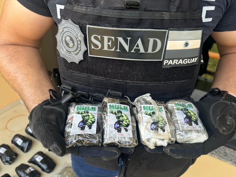 Droga incautada en manos de un adolescente reclutado por el narcotráfico en Canindeyú.