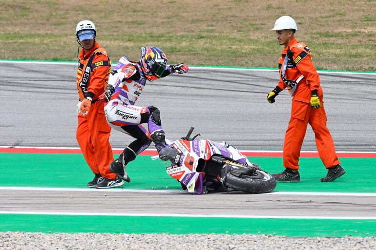 El francés Johann Zarco, piloto de Ducati, durante el Gran Premio de Cataluña 2023 de MototGP en el Circuito de Montmeló, en Barcelona, España. 