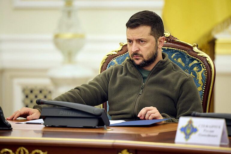 El presidente de Ucrania, Volodymyr Zelensky. 