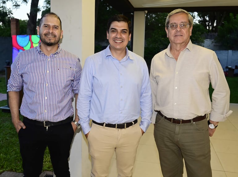 Eduardo Candia, Hugo Chaparro y Jorge Gavilán.