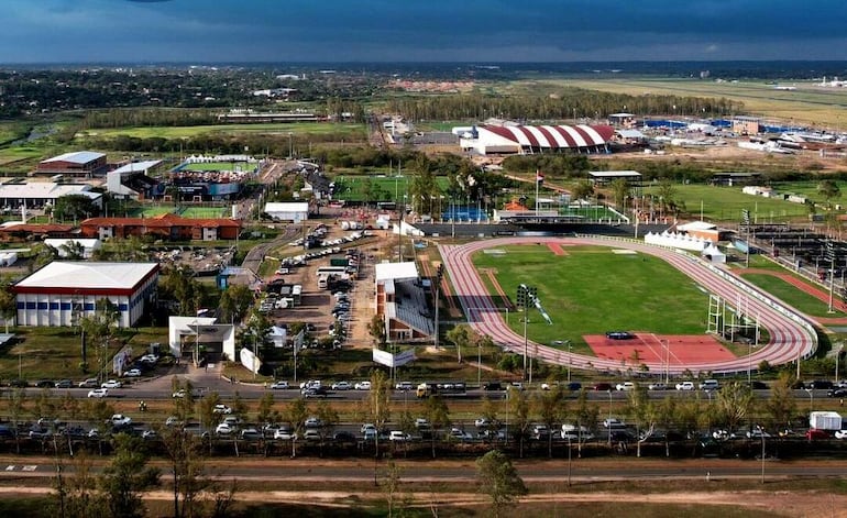 Imponente toma aérea del Parque Olímpico, una de las sedes principales de nuestro país.