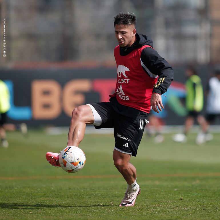 Guillermo Paiva, delantero paraguayo de Colo Colo (Foto gentileza de Colo Colo).