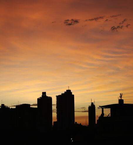 Amanecer en Asunción.