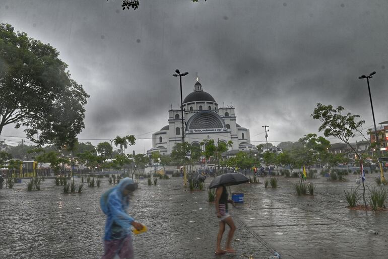 Lluvias persistirán en Caacupé y otras zonas del territorio nacional.