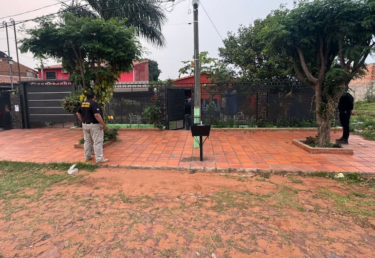 Vivienda del suboficial Edgar Francisco Romero Venegas, supuesto cabecilla de la banda que atracó una transportadora de encomiendas.