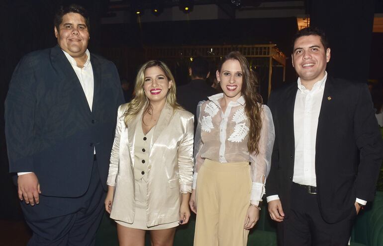 Arnaldo Baeza, Belén Maldonado, Tania Bavera y Enrique Sandoval.